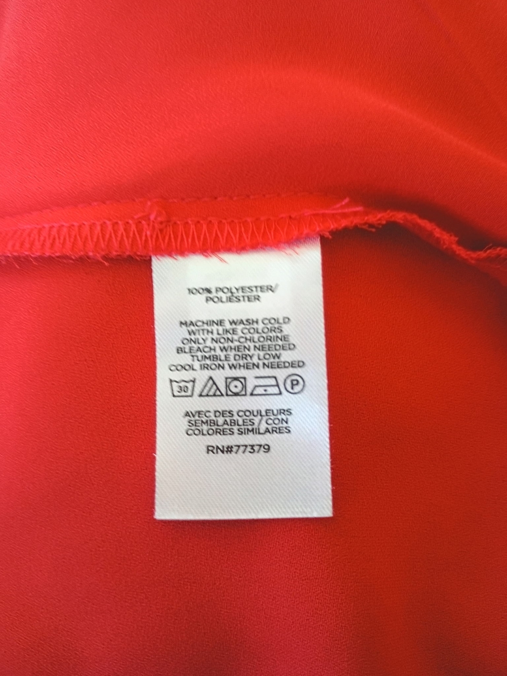 Ann Taylor Sleeveless Ruffle Pintuck Blouse in Coral/Red SZ L - Picture 5 of 6